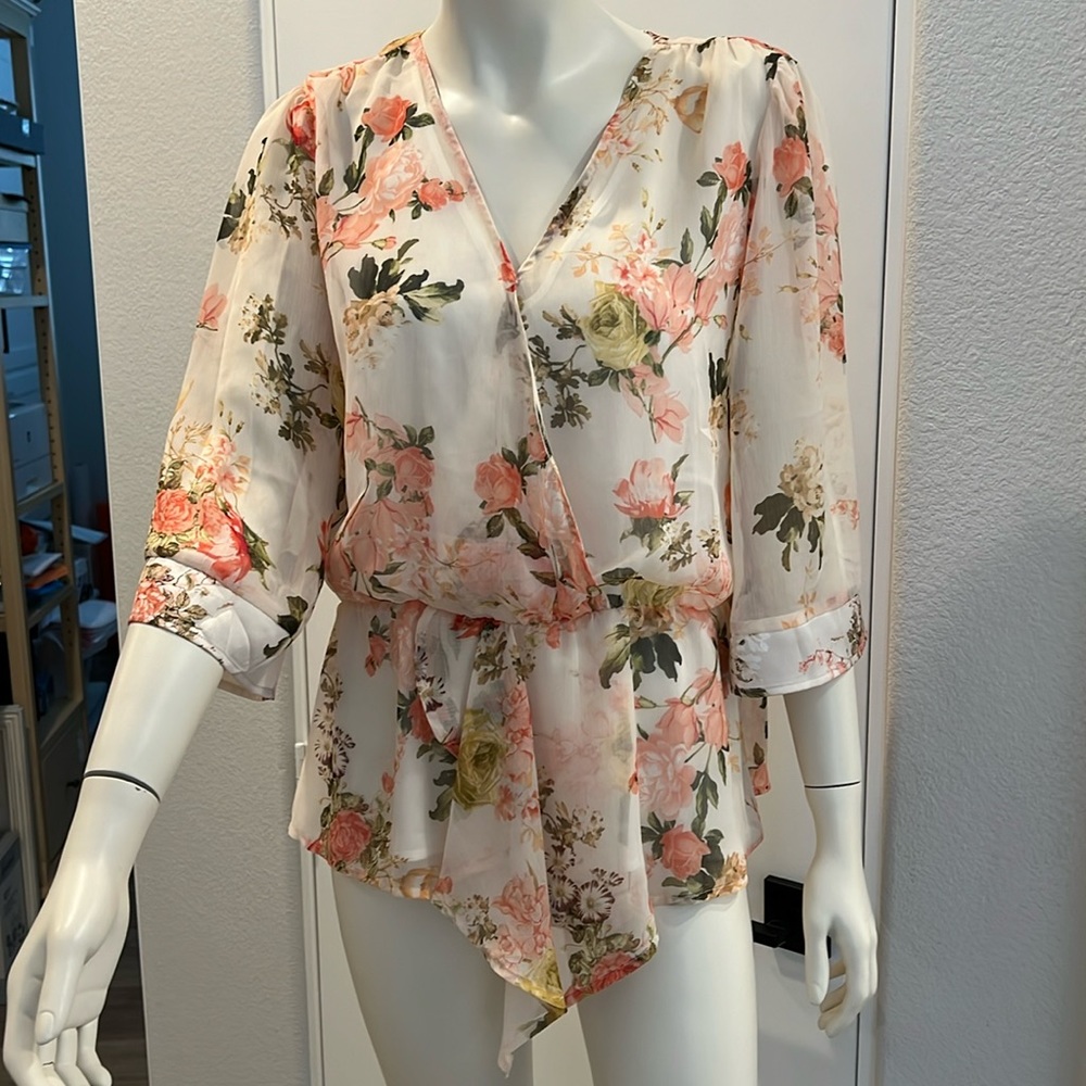 Vince Camuto Floral Blouse